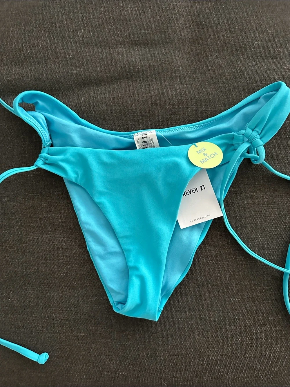 Forever 21 Turquoise Tie-Side Bikini Set